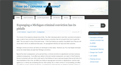 Desktop Screenshot of mi-expungement.com