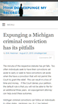 Mobile Screenshot of mi-expungement.com